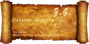Zollner Gizella névjegykártya